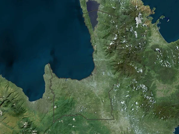Agusan Del Norte Province Philippines High Resolution Satellite Map — Stok fotoğraf
