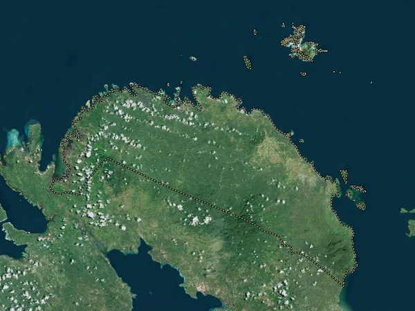 Camarines Norte Province Philippines High Resolution Satellite Map — Φωτογραφία Αρχείου