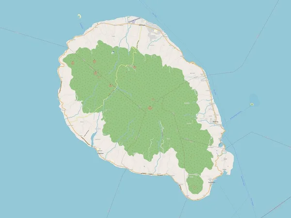 Camiguin Province Philippines Open Street Map — Stock fotografie