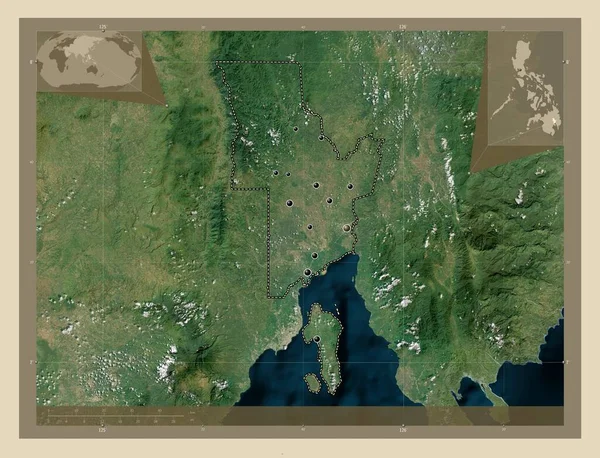 Davao Del Norte Province Philippines High Resolution Satellite Map Locations — Stockfoto