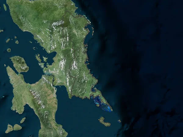 Eastern Samar Province Philippines High Resolution Satellite Map — Stock Photo, Image