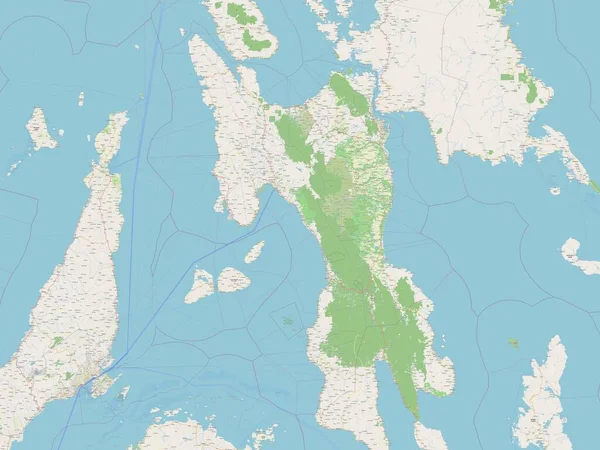 Leyte Province Philippines Open Street Map — Stok fotoğraf