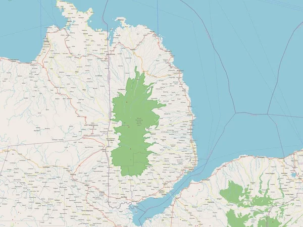 Misamis Occidental Province Philippines Open Street Map — Φωτογραφία Αρχείου