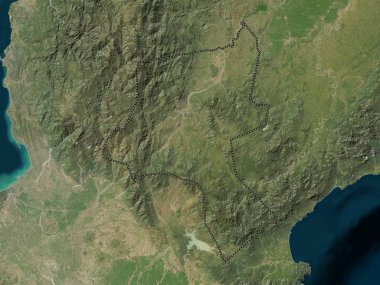 Nueva Vizcaya, province of Philippines. Low resolution satellite map