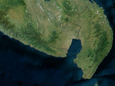 Sarangani, province of Philippines. High resolution satellite map