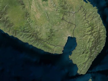 Sarangani, province of Philippines. Low resolution satellite map