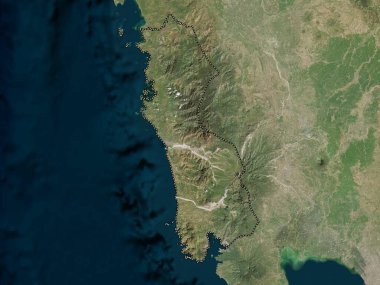 Zambales, province of Philippines. Low resolution satellite map