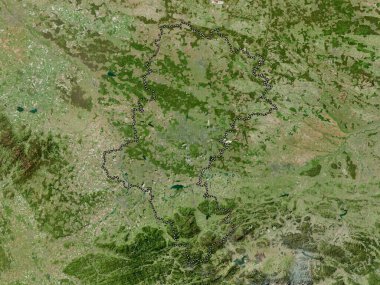 Slaskie, voivodeship|province of Poland. High resolution satellite map