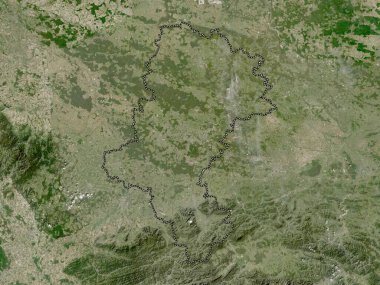 Slaskie, voivodeship|province of Poland. Low resolution satellite map