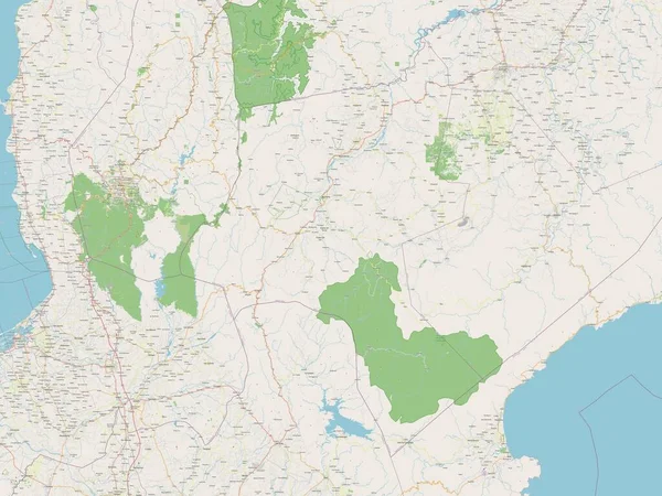 Nueva Vizcaya Province Philippines Open Street Map — Zdjęcie stockowe