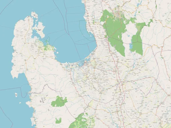Pangasinan Province Philippines Open Street Map — Stock Photo, Image