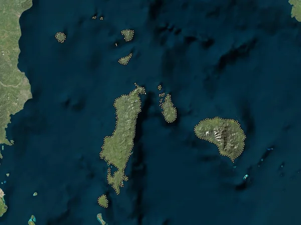 Romblon Province Philippines Low Resolution Satellite Map — Stock Photo, Image