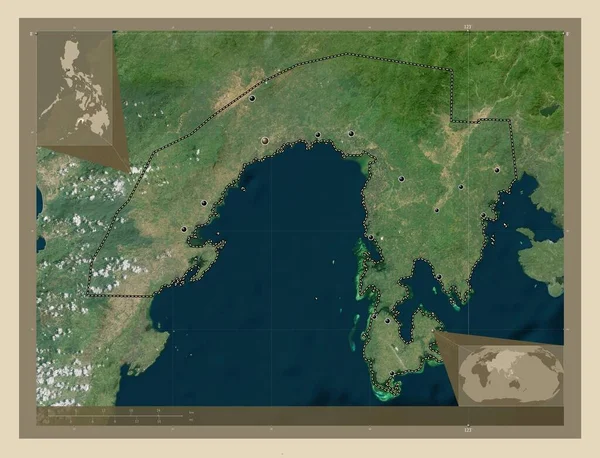 Zamboanga Sibugay Province Philippines High Resolution Satellite Map Locations Major — Φωτογραφία Αρχείου
