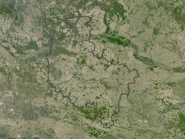 Wielkopolskie Voivodeship Province Poland Low Resolution Satellite Map — Stock Photo, Image