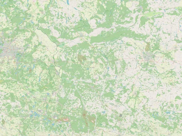 Lubuskie Voivodeship Province Poland Open Street Map — Stock Photo, Image