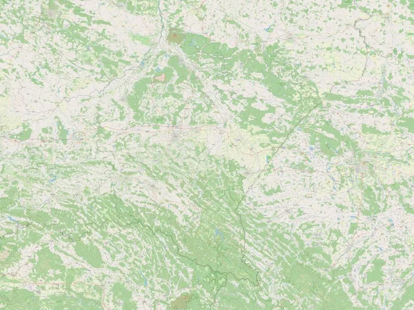 Podkarpackie Voivodeship Province Poland Open Street Map — Stock Photo, Image