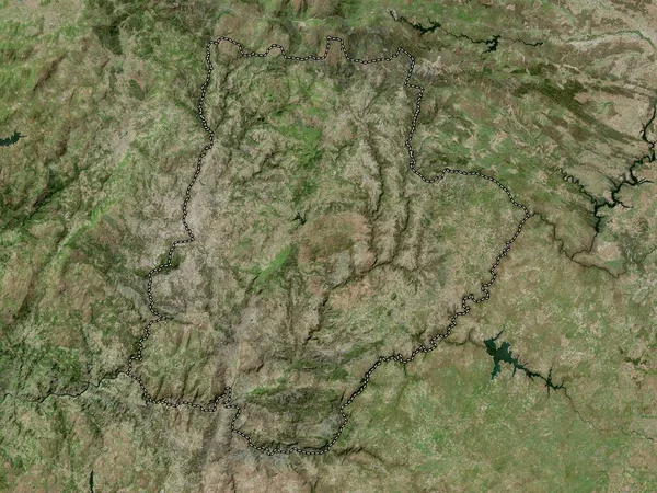 Braganca District Portugal High Resolution Satellite Map — Foto de Stock