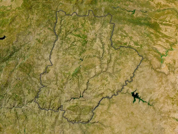Braganca District Portugal Low Resolution Satellite Map — Stok fotoğraf