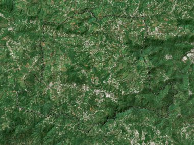 Barranquitas, municipality of Puerto Rico. Low resolution satellite map