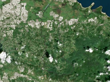 Canovanas, municipality of Puerto Rico. Low resolution satellite map