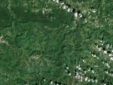 Ciales, municipality of Puerto Rico. Low resolution satellite map