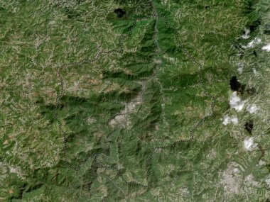 Comerio, municipality of Puerto Rico. High resolution satellite map