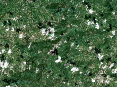 Comerio, municipality of Puerto Rico. Low resolution satellite map