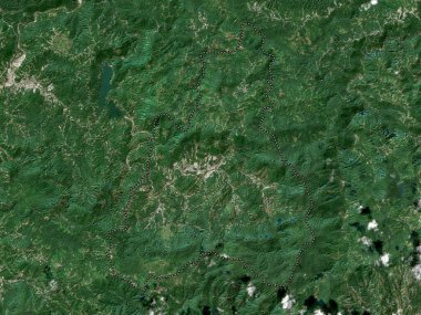 Jayuya, municipality of Puerto Rico. Low resolution satellite map