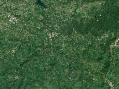 Lares, municipality of Puerto Rico. Low resolution satellite map