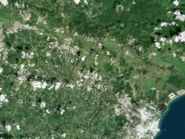 Las Piedras, municipality of Puerto Rico. Low resolution satellite map