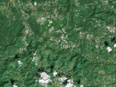 Morovis, municipality of Puerto Rico. Low resolution satellite map