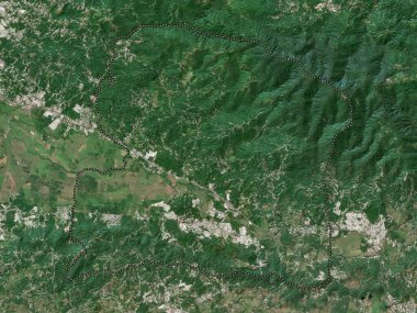 San German, municipality of Puerto Rico. Low resolution satellite map