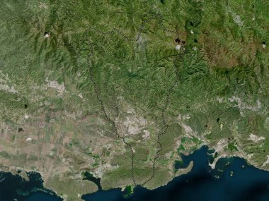 Yauco, municipality of Puerto Rico. High resolution satellite map