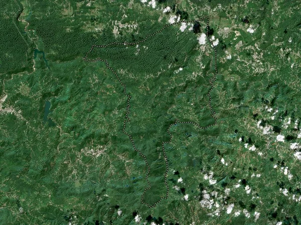 Ciales, municipality of Puerto Rico. Low resolution satellite map