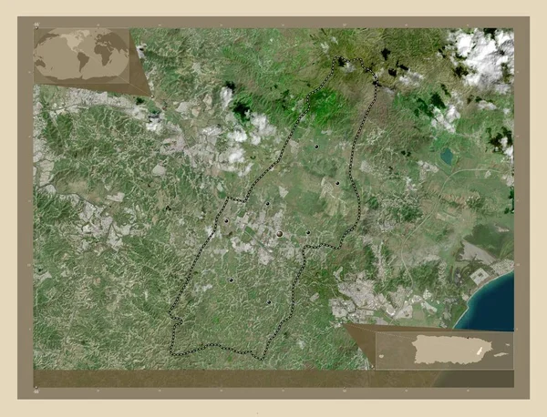 Las Piedras Municipality Puerto Rico High Resolution Satellite Map Locations — Photo