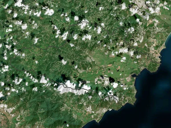 Yabucoa Municipality Puerto Rico Low Resolution Satellite Map — Photo