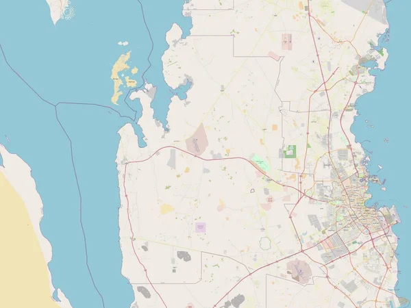Shahaniya Municipality Qatar Open Street Map — ストック写真