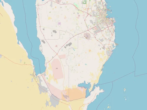 Rayyan Municipality Qatar Open Street Map — 图库照片