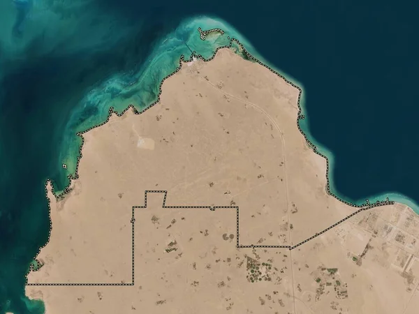 Madinat Ash Shamal Municipality Qatar High Resolution Satellite Map — Photo