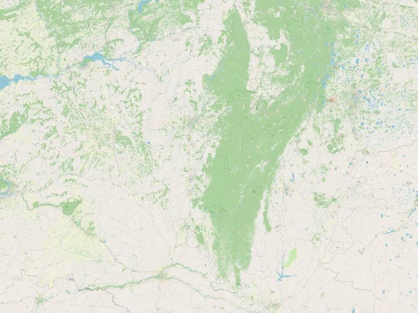 Bashkortostan Republic Russia Open Street Map — Foto de Stock