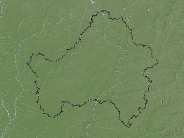 Bryansk Region Russia Elevation Map Colored Wiki Style Lakes Rivers — Fotografia de Stock