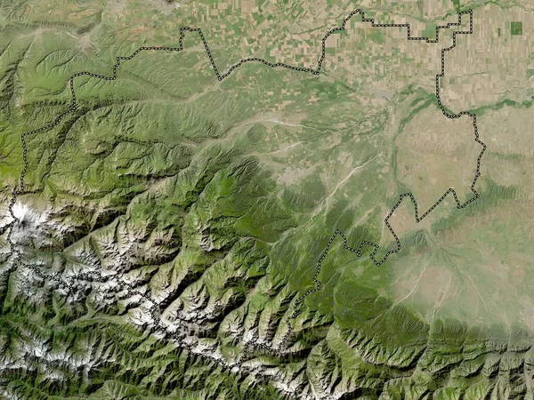Kabardin Balkar Republic Russia Low Resolution Satellite Map — Zdjęcie stockowe