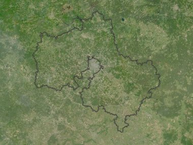 Moskva, region of Russia. Low resolution satellite map