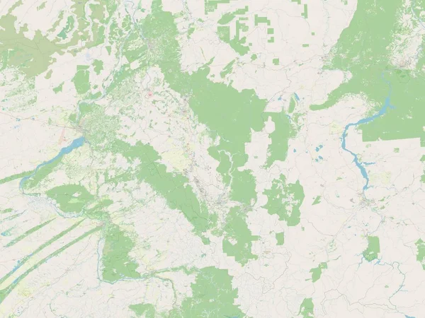 Kemerovo Region Russia Open Street Map — Stockfoto
