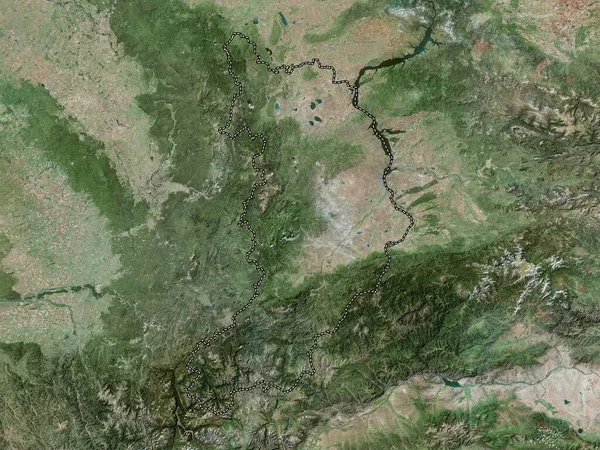 Khakass Republic Russia High Resolution Satellite Map — Φωτογραφία Αρχείου