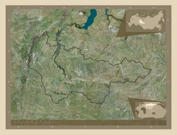 Khanty Mansiy Autonomous Province Russia High Resolution Satellite Map Corner —  Fotos de Stock
