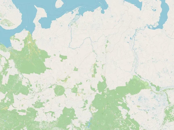 Komi Republic Russia Open Street Map — Stok fotoğraf