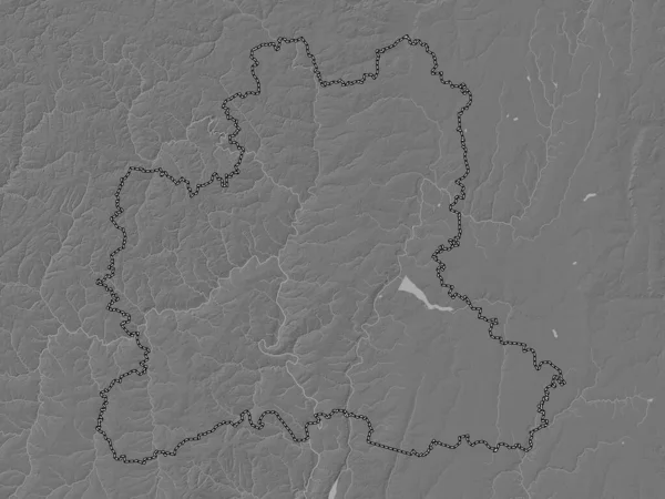 Lipetsk Region Russia Bilevel Elevation Map Lakes Rivers — Foto de Stock