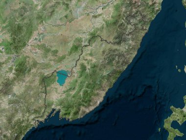 Primor'ye, territory of Russia. High resolution satellite map