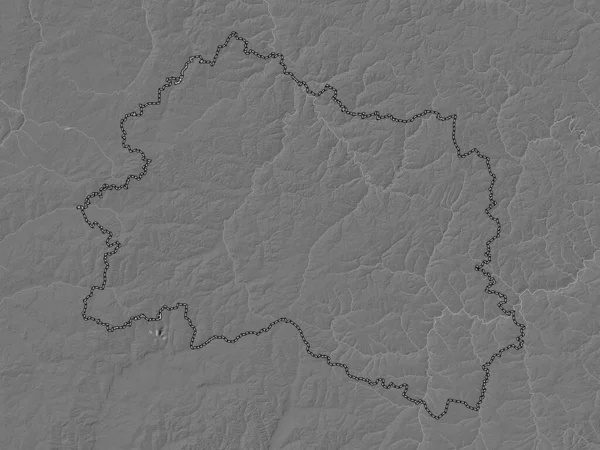 Orel Region Russia Bilevel Elevation Map Lakes Rivers — Foto de Stock